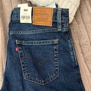 Levi's Womens Dark Blue Wide Leg Jeans